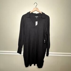 NWT Express Black Long Sleeve Sweater Dress